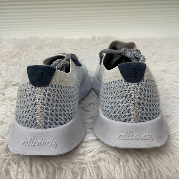 Allbirds Tree Dashers Womens Running Sneakers Shoes Geyser‎ Blue white Size 7 - Picture 4 of 9